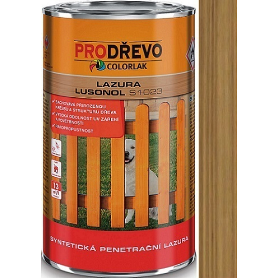Colorlak Lazura Lusonol S1023 synthetic penetrating stain Oak 0.9 l