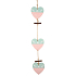 Wooden heart for hanging 37 cm