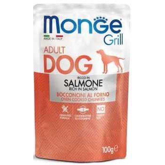 Monge Dog Grill Salmon Pouch 100 g