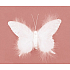 Butterfly with feathers on clip 17 cm