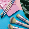 Donegal Jungle cosmetic brush with high-quality synthetic bristles for eyebrows 14 cm
