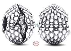 Charm Sterling silver 925 Game of Thrones Glittering Dragon Egg, Bracelet Bead, Movie