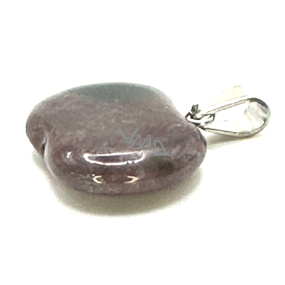 Bloodstone Apple of Knowledge pendant natural stone 1,5 cm, stone of courage