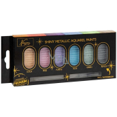 Nassau fine art Pastel metallic watercolour paints 6 pieces