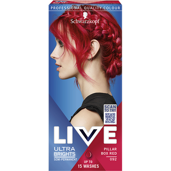Schwarzkopf Live Ultra Brights Hair Color Passionate Red 092