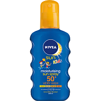 Nivea Sun Kids OF 50+ Protect & Play Kids Color Spray for Sun Protection, 200 ml