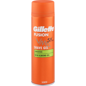 Gillette Fusion Sensitive Shaving Gel for Men with Sensitive Skin 200 ml