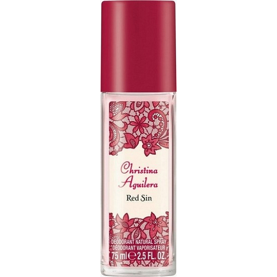 Christina Aguilera Red Sin perfumed deodorant glass for women 75 ml
