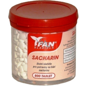 Fan Saccharin Artificial Sweetener 800 tablets in a 50 g jar