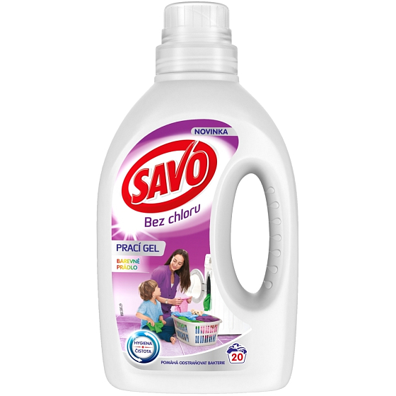 Savo Color chlorine-free laundry gel for colored clothes 20 washes 1 l