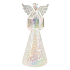 Glass angel on a white candle 19 cm