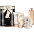 Grace Cole The Body Edit bath foam 250 ml + body lotion 150 ml + shower gel 150 ml + body sponge, cosmetic set in a tin can