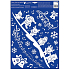 Window film without glue Santa with animals 30 x 42 cm