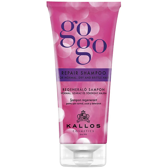 Kallos Gogo Repair regenerating shampoo for normal, dry and brittle hair 200 ml