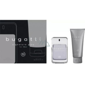 Bugatti Signature Grey eau de toilette 100 ml + shower gel 200 ml, gift set for men