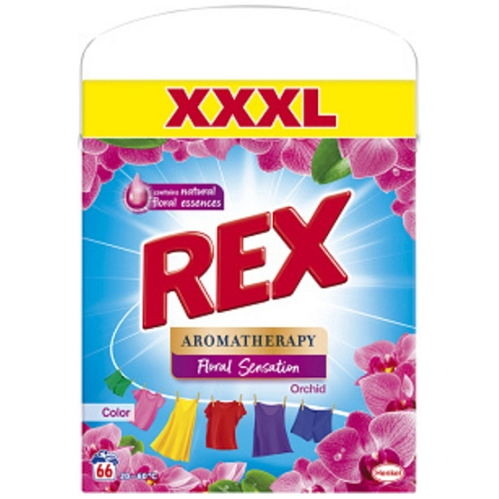 Rex Aromatherapy Orchid & Macadamia Oil Color washing powder for coloured laundry 66 doses 3,96 kg