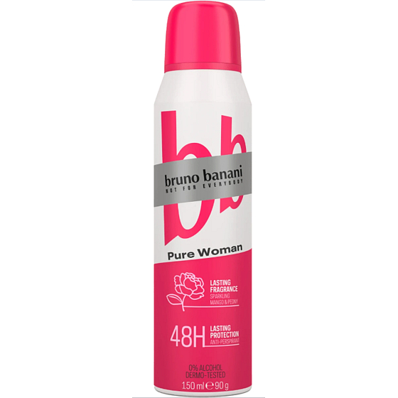 Bruno Banani Pure Woman antiperspirant deodorant spray for women 150 ml