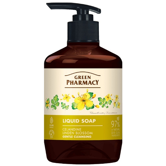 Green Pharmacy Swallowwort moisturizing and soothing liquid soap 460 ml