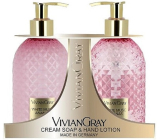 Vivian Gray White Musc Ananas luxury liquid soap with dispenser 300 ml + luxury hand lotion with dispenser 300 ml, cosmetic set