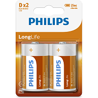 Philips Longlife Batteries 2 pcs D R20 mono 1.5V