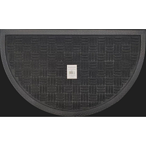 Half-Circle Rubber and Carpet Mat 45 x 75 cm