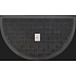 Half-Circle Rubber and Carpet Mat 45 x 75 cm