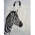 Press Plastic bag 47 x 38 cm white with Zebra handle 1 piece