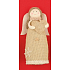 Angel jute heart on standing 18 cm