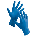 Aurelia Delight Blue PF Disposable vinyl gloves without powder size S box 100 pieces