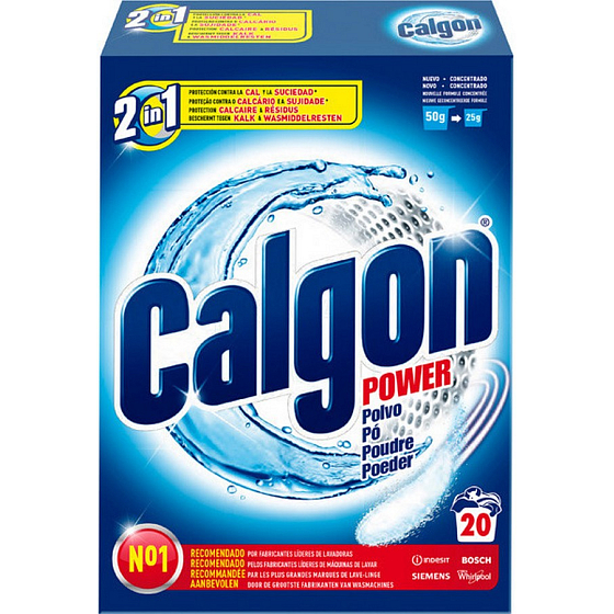 Calgon 2in1 Power Powder water softener powder against limescale 20 doses 1 kg