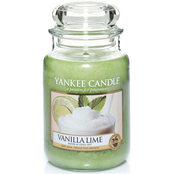 Yankee Candle Vanilla Lime - Vanilla with Lime Scented Candle Classic Large Glass 623 g