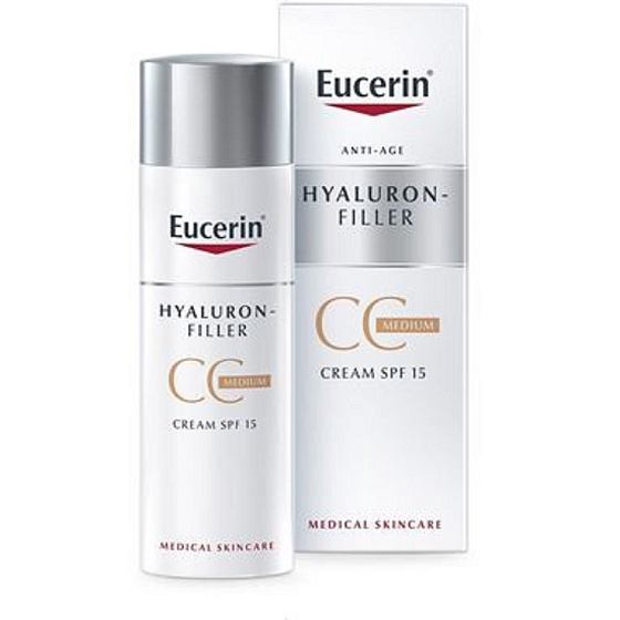Eucerin Hyaluron-Filler SPF15 CC anti-wrinkle day cream 02 Medium 50 ml