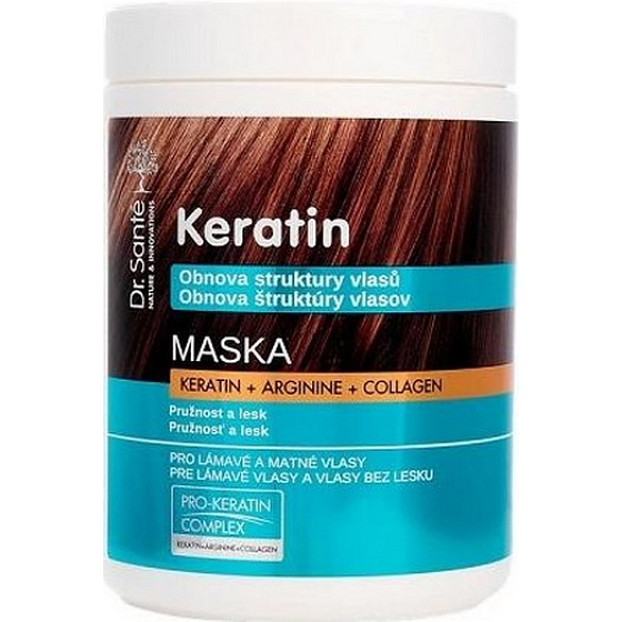 Dr. Santé Keratin Hair mask for fragile brittle hair without shine 1 l