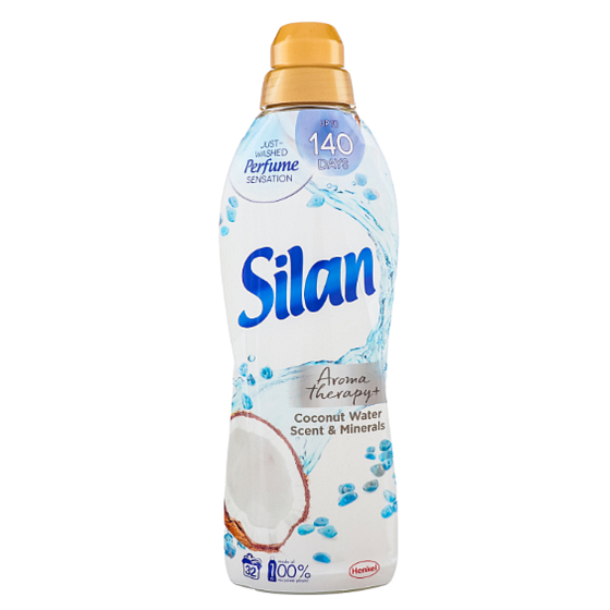 Silan Aromatherapy+ Coconut Water & Minerals - Coconut Water and Minerals Concentrated Fabric Softener 32 Washes 800 ml