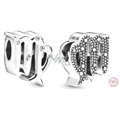 Charm Sterling silver 925 Zodiac sign Sparkling Virgo, bead for bracelet