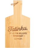 Albi Daddy board with dedication 14 x 26,5 x 1 cm