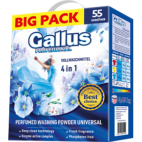 Gallus Washing Powder Universal Box, 55 Loads, 3.05 kg