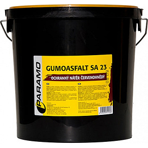 Gumoasfalt SA 23 roof repair asphalt coating, reddish-brown, 10 kg