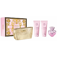 Versace Dylan Pink Blush Eau de Parfum 100 ml + Body Lotion 100 ml + Shower Gel 100 ml + Pouch, Gift Set for Women