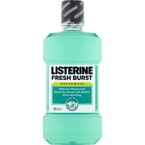 Listerine Fresh Burst mouthwash, 500 ml