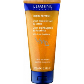 Lumene Berry Refresh 2in1 Shower Gel & Scrub Shower gel and gentle peeling 200 ml