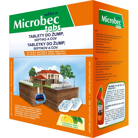 Bros - Microbec Ultra Tabs tablets for cesspools, septic tanks and cows 16 x 20 g