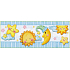 Wall sticker listel night sky 48 x 15.5 cm 3 pieces