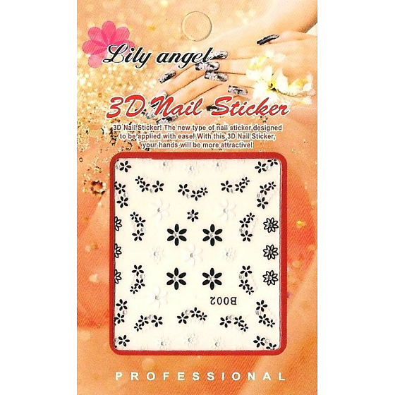 Lily Angel 3D nail stickers 1 sheet 10120 B002