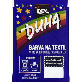 Ideal Rainbow Navy Blue, textile dye for cotton, viscose, and linen, for 300 g of fabric, 15 g