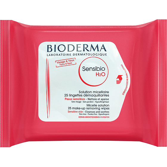Bioderma Sensibio H2O micellar wipes 25 pieces