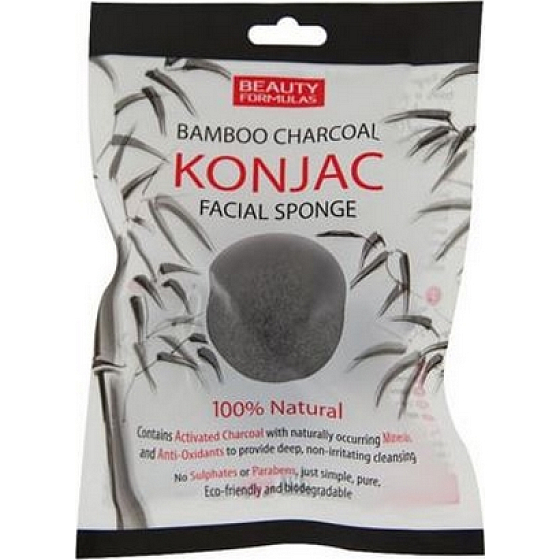 Beauty Formulas Charcoal Konjac make-up sponge