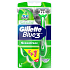 Gillette Blue 3 Sense Care 3-blade disposable razor for men 6 pieces