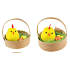 Chicks in a cup 5 cm, 2 pieces yellow
