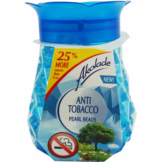 Akolade Crystal Pearl Beads Anti Tobacco gel air freshener 283 g